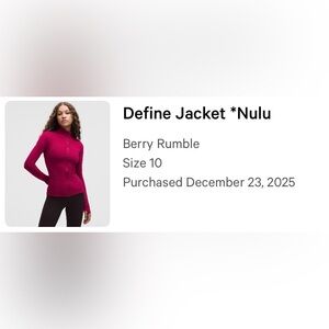 lululemon athletica track pants + define jacket